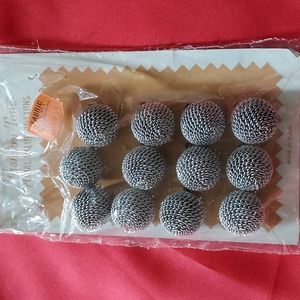💖 Vintage Metal Mesh Buttons